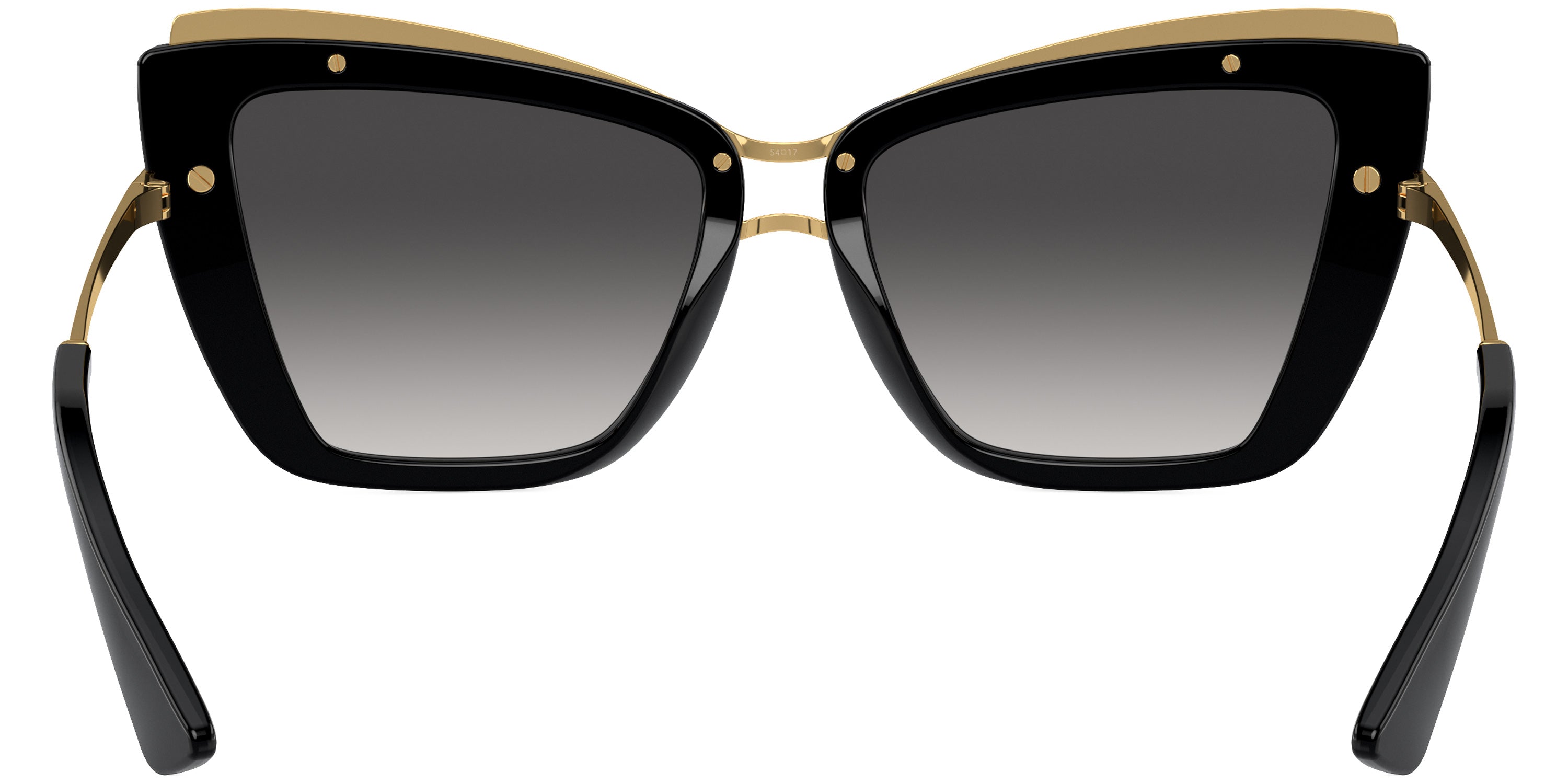 DOLCE & GABBANA SUNGLASSES - DG4472 501/8G 54 - Black/Gold