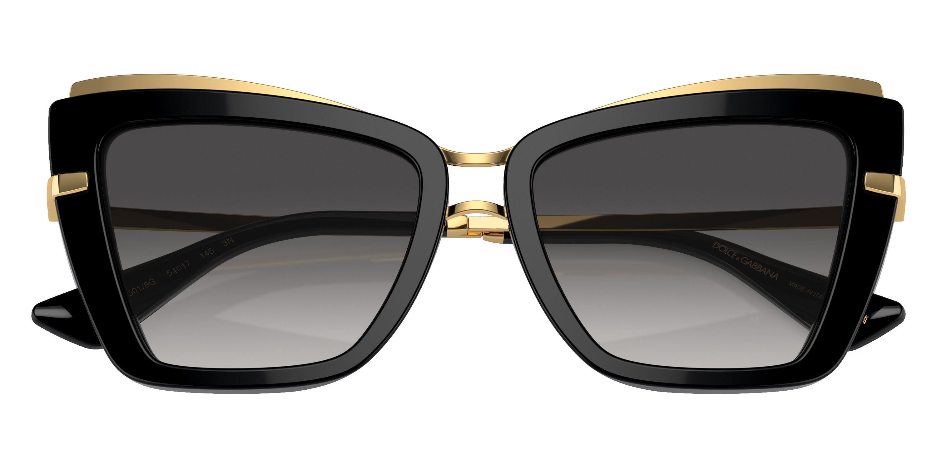 DOLCE & GABBANA SUNGLASSES - DG4472 501/8G 54 - Black/Gold