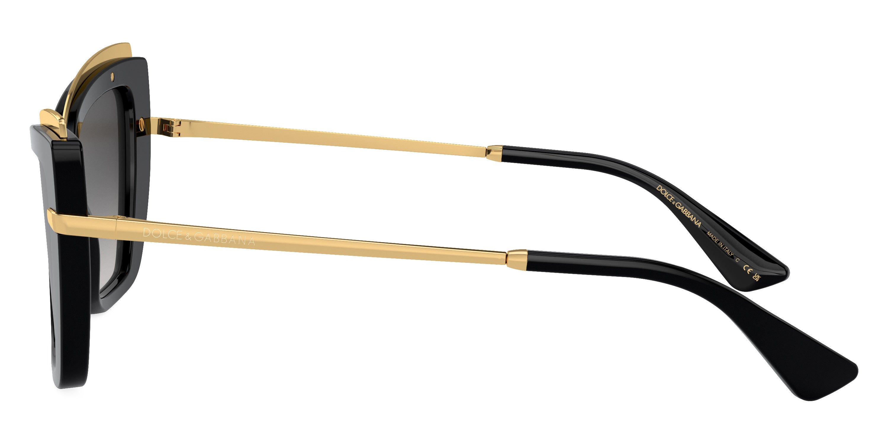 DOLCE & GABBANA SUNGLASSES - DG4472 501/8G 54 - Black/Gold