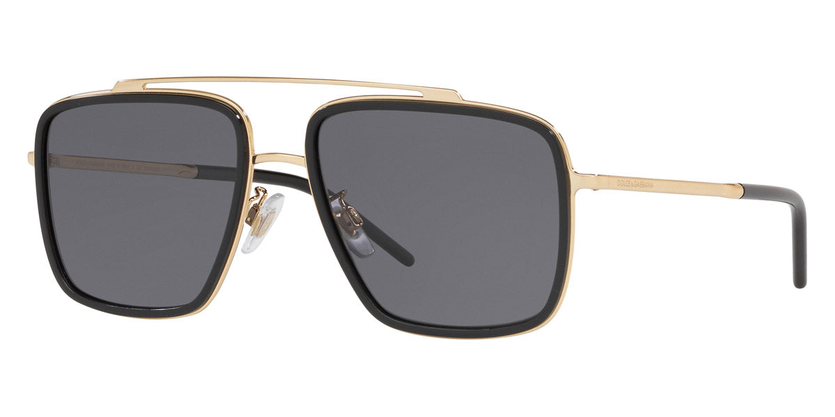 DOLCE & GABBANA SUNGLASSES - Madison DG2220 02/81 57 - Gold/Black