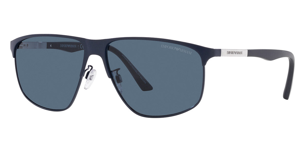 Emporio Armani™ EA2094 301880 60 - Matte Blue and Aluminium