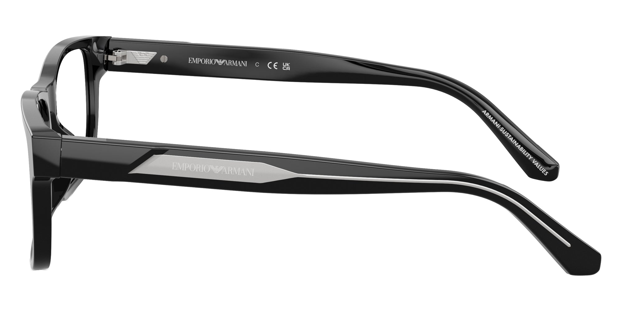 EMPORIO ARMANI EYEGLASSES - EA3265U 5017 54 - Shiny Black