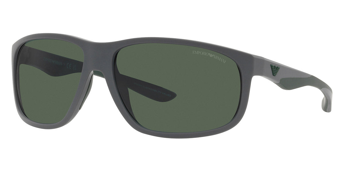 Emporio Armani™ EA4199U 506071 65 - Matte Gray/Green