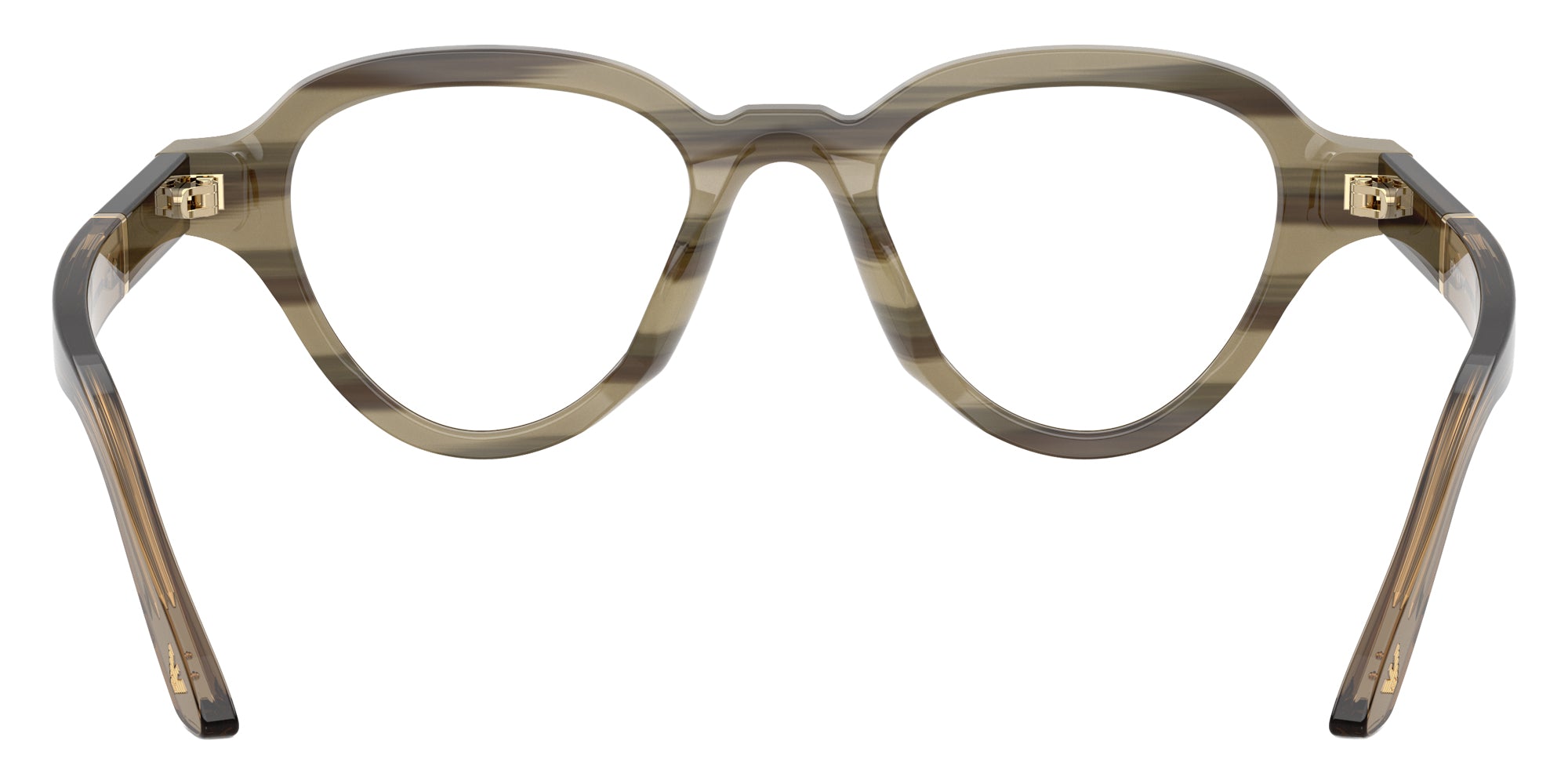 EMPORIO ARMANI EYEGLASSES - EA4264U 63381W 47 - Brown on Striped Beige