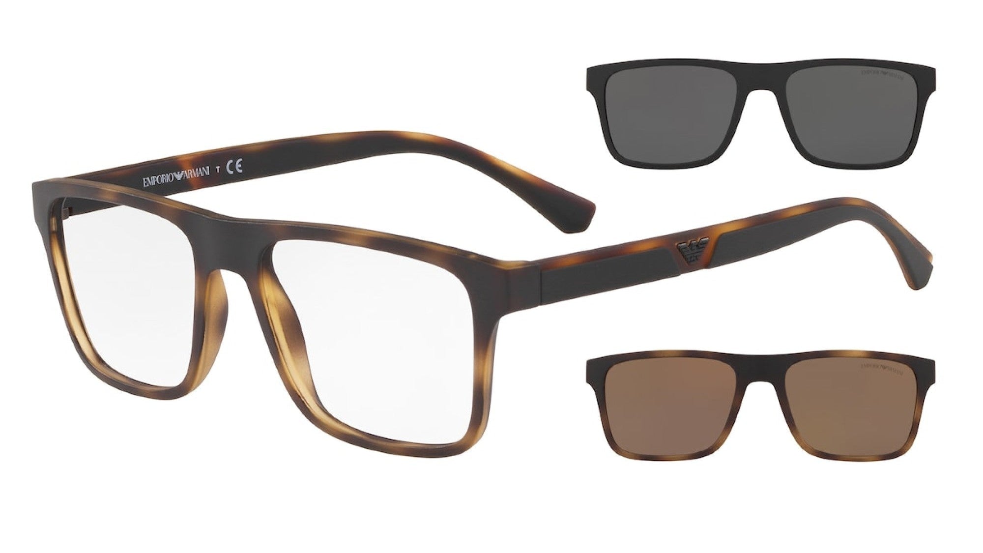 EMPORIO ARMANI CLIP-ON EYEGLASSES - EA4115 58021W 54