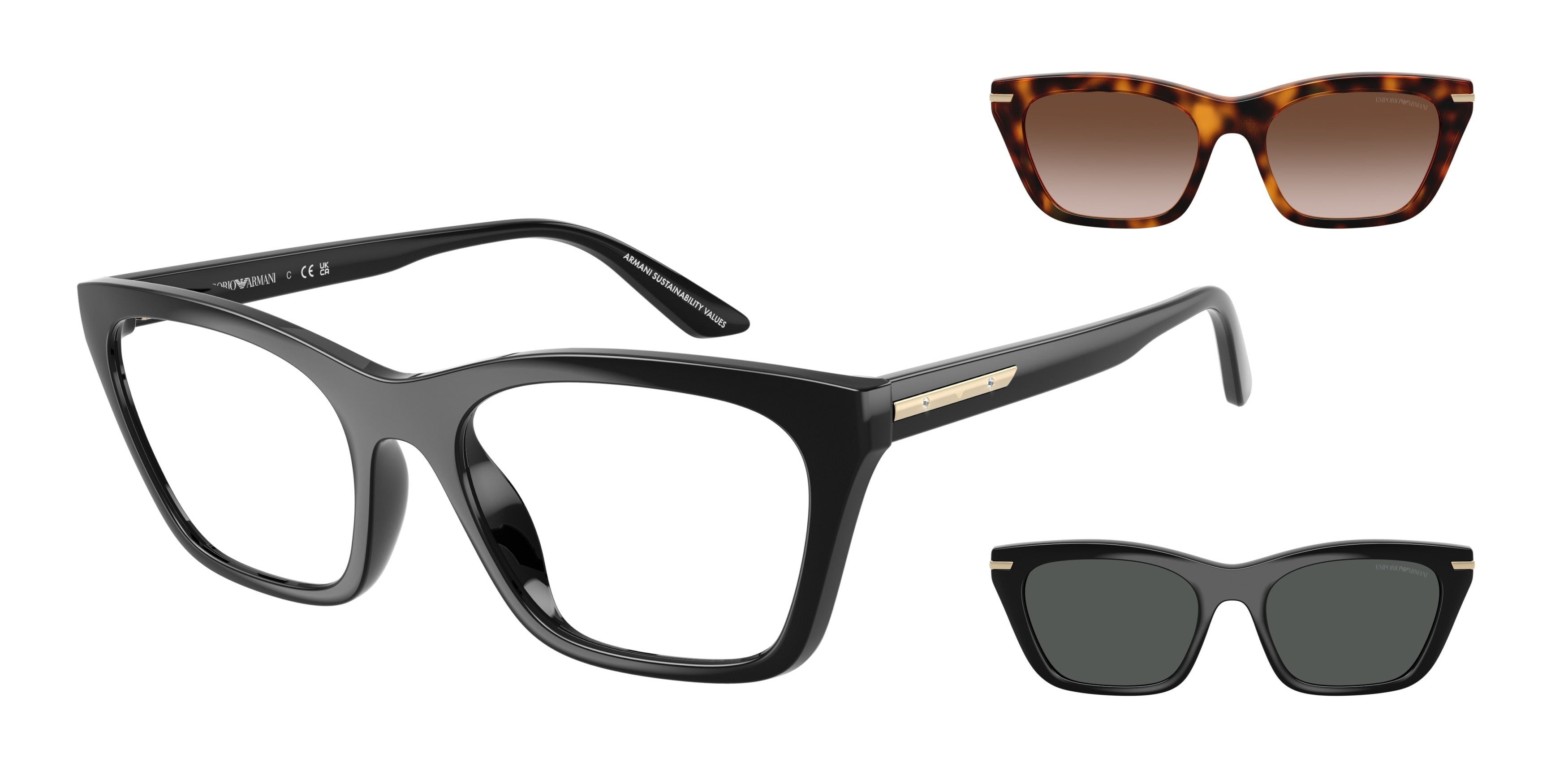 EMPORIO ARMANI CLIP-ON EYEGLASSES - EA4274BU 50171W