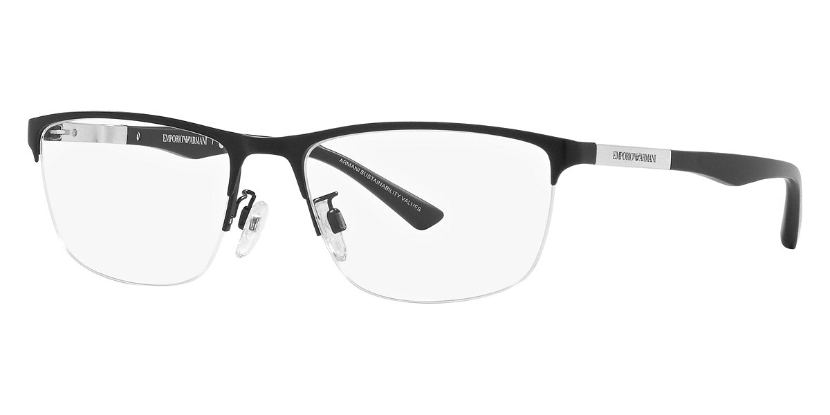 EMPORIO ARMANI EYEGLASSES - EA1142 3001 54 - Matte Black and Aluminium