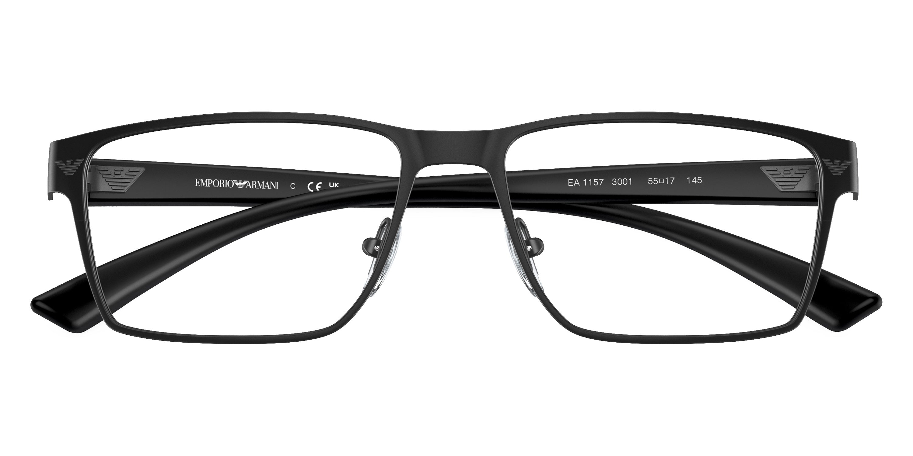 EMPORIO ARMANI EYEGLASSES - EA1157 3001 55 - Matte Black