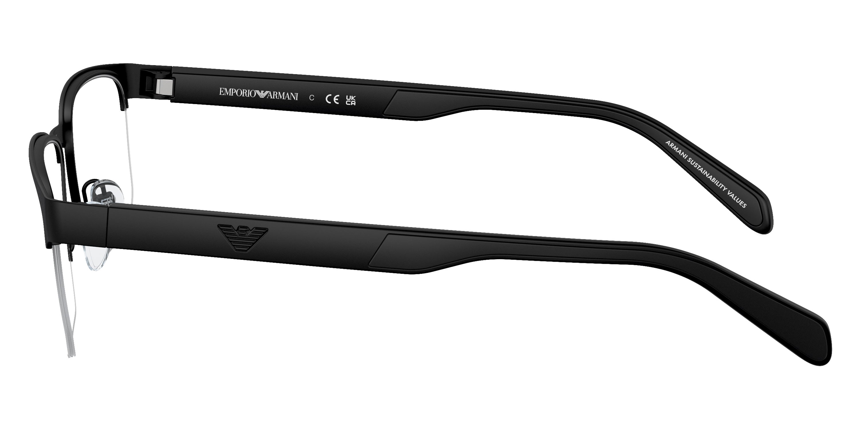 EMPORIO ARMANI EYEGLASSES - EA1162 3001 56 - Matte Black