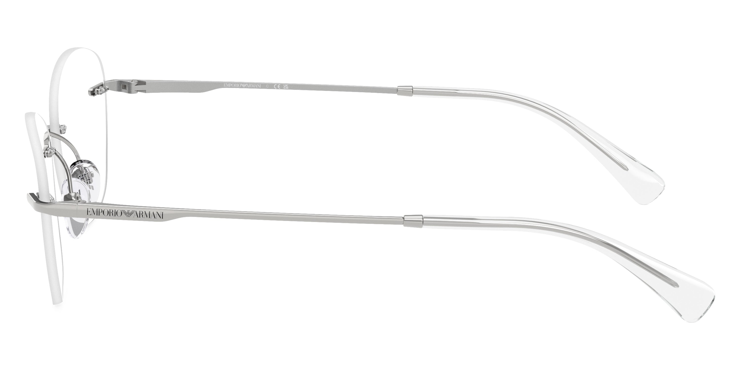 EMPORIO ARMANI EYEGLASSES - EA1167 3015 55 - Shiny Silver