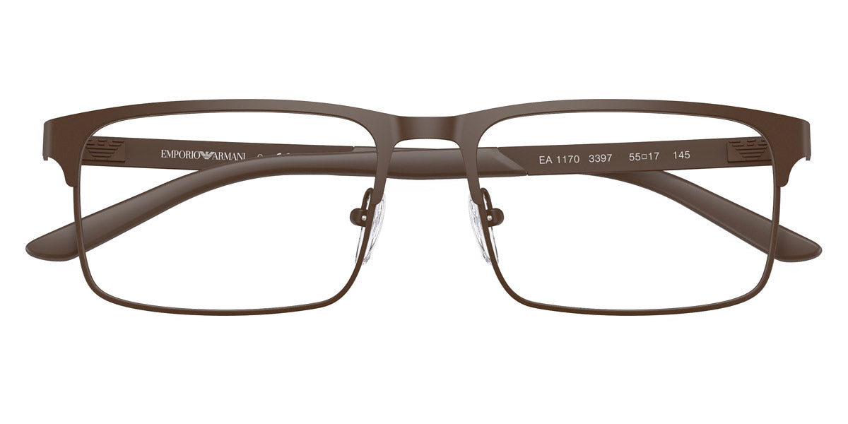 EMPORIO ARMANI EYEGLASSES - EA1170 3397 - Matte Brown