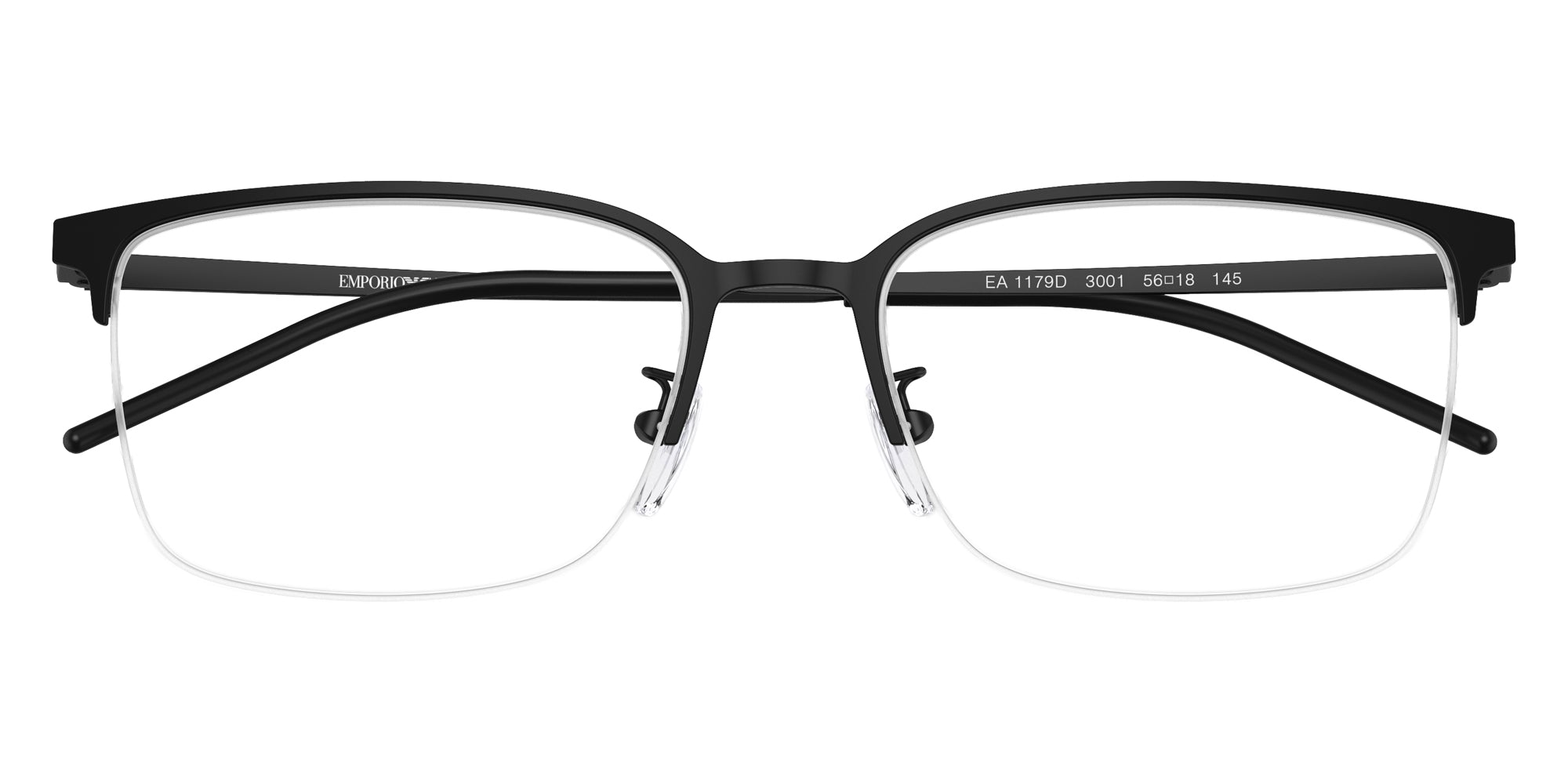 EMPORIO ARMANI EYEGLASSES - EA1179D 3001 56 - Matte Black