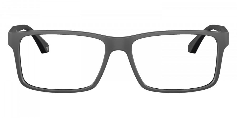 EMPORIO ARMANI EYEGLASSES - EA3038 5126 56 - Matte Dark Gray/Rubber Black