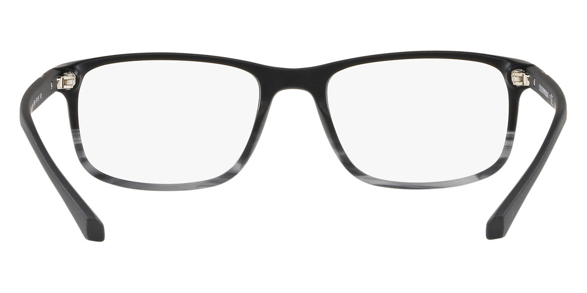 EMPORIO ARMANI EYEGLASSES - EA3098 5566 53 - Matte Black & Striped Gray