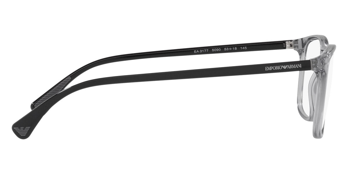 EMPORIO ARMANI EYEGLASSES - EA3177 5090 53 - Shiny Transparent Gray