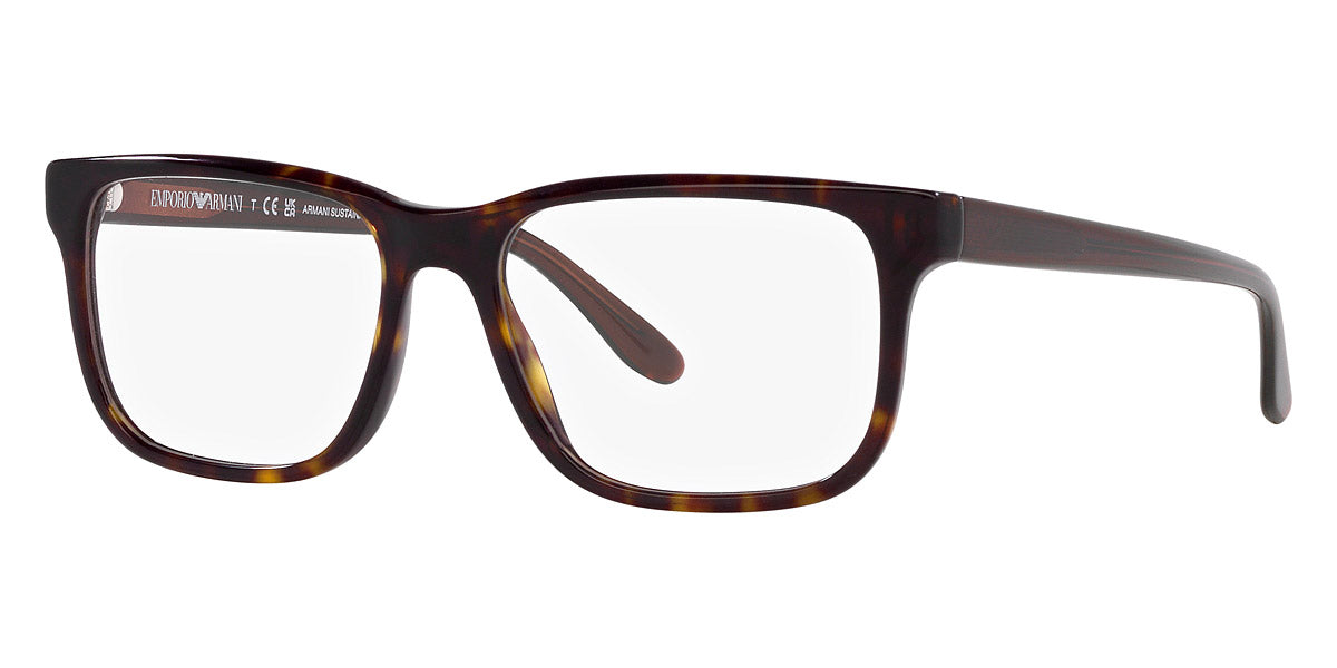 EMPORIO ARMANI EYEGLASSES - EA3218 5879 55 - Havana and Transparent Brown