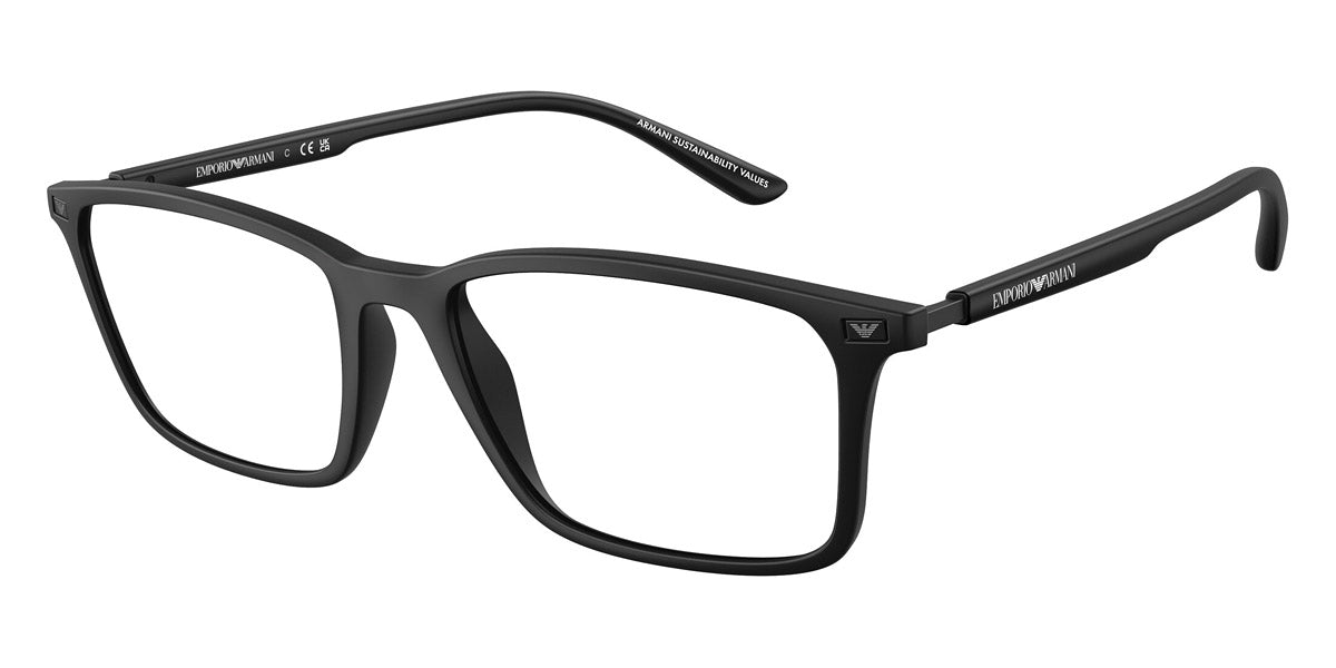EMPORIO ARMANI EYEGLASSES - EA3237 5001 55 - Matte Black