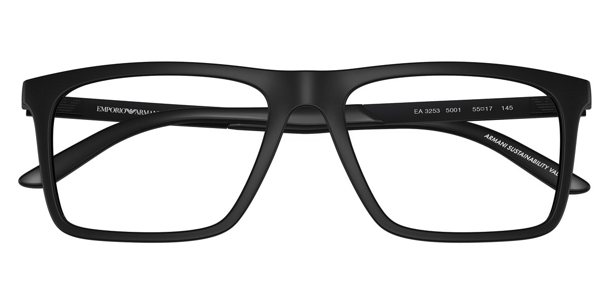 EMPORIO ARMANI EYEGLASSES - EA3253 5001 55 - Matte Black
