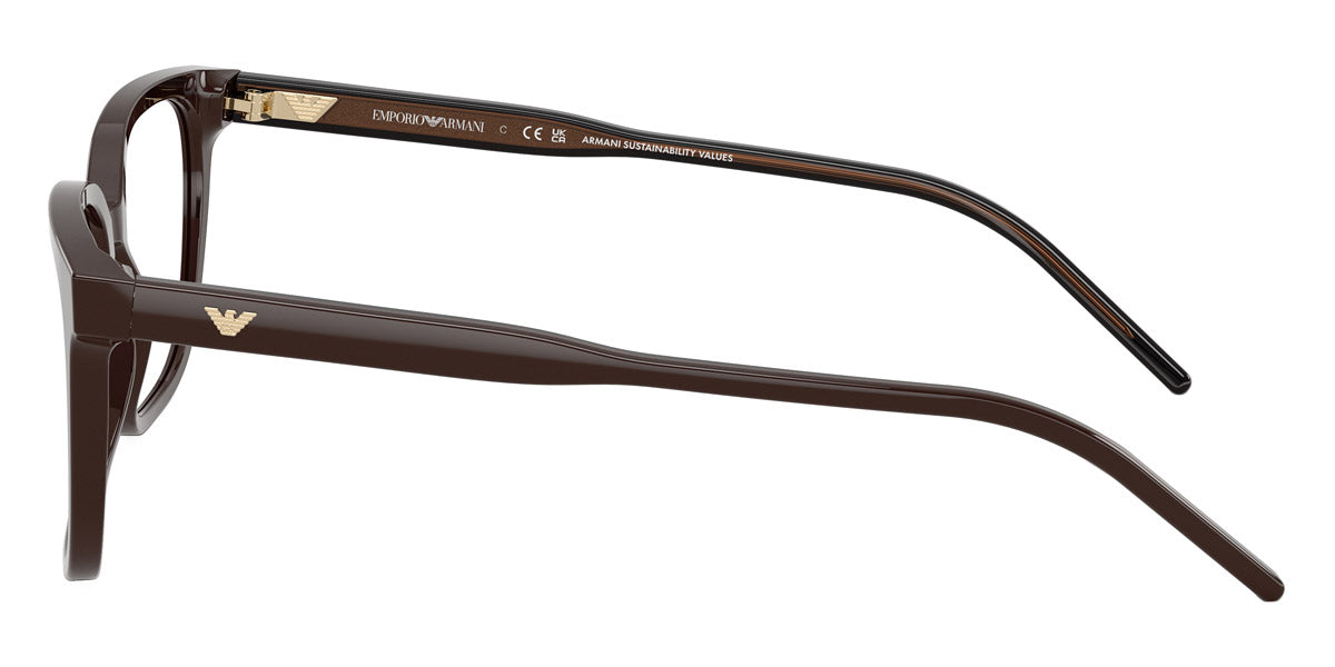 EMPORIO ARMANI EYEGLASSES - EA3258 6255 52 - Shiny Brown/Transparent Brown