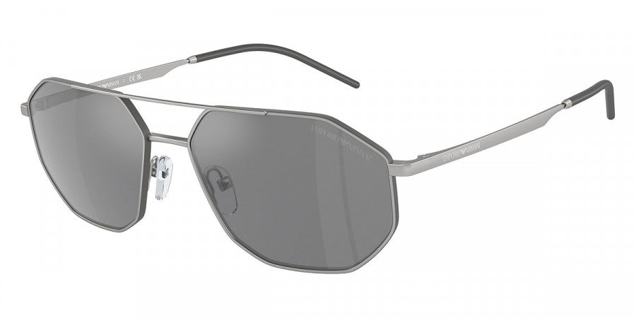 EMPORIO ARMANI SUNGLASSES - EA2147 30456G 58 - Matte Silver