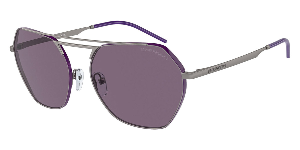 EMPORIO ARMANI SUNGLASSES - EA2148 30101A 56 - Shiny Gunmetal