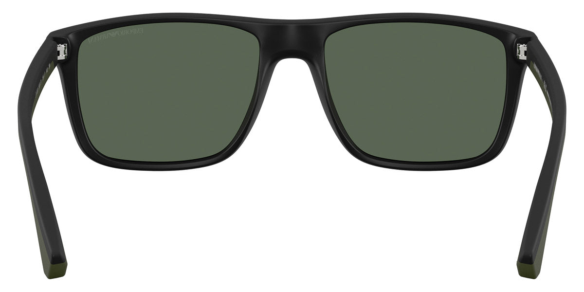 EMPORIO ARMANI SUNGLASSES - EA4033 500171 56 - Rubber Black/Rubber Green