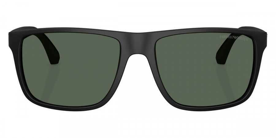 EMPORIO ARMANI SUNGLASSES - EA4033 500171 56 - Rubber Black/Rubber Green