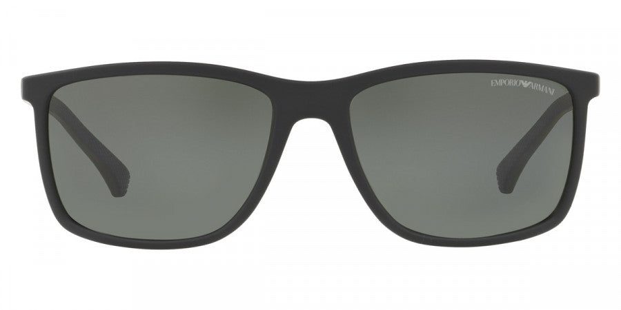 EMPORIO ARMANI SUNGLASSES - EA4058 56539A 58 - Rubber Black