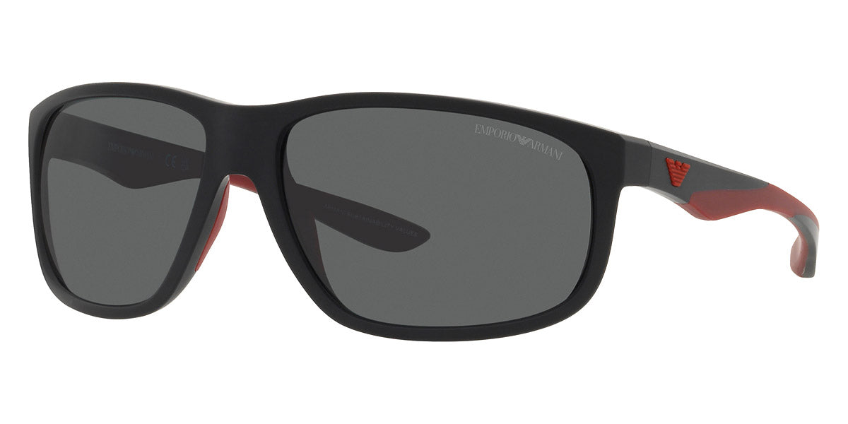 EMPORIO ARMANI SUNGLASSES - EA4199U 500187 65 - Matte Black/Red