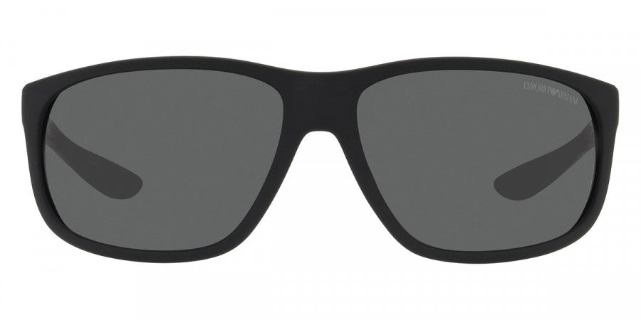 EMPORIO ARMANI SUNGLASSES - EA4199U 500187 65 - Matte Black/Red