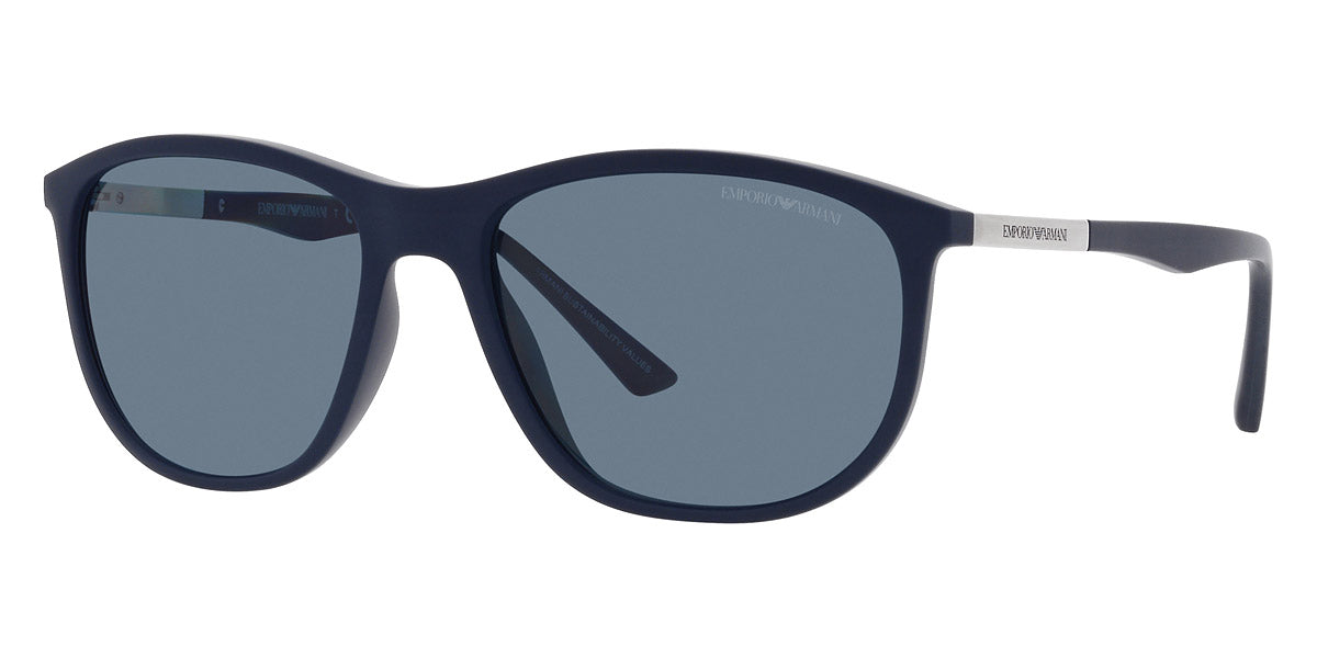 EMPORIO ARMANI SUNGLASSES - EA4201 50882V 58 - Matte Blue and Aluminium