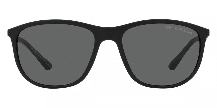 EMPORIO ARMANI SUNGLASSES - EA4201F 500187 58 - Matte Black and Aluminium