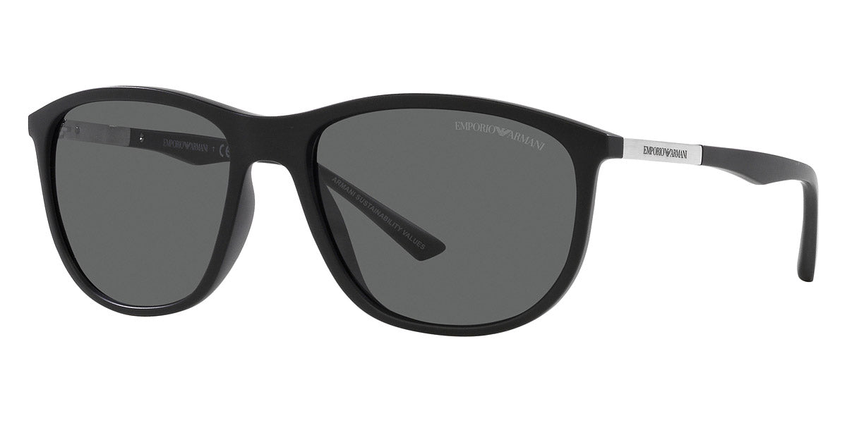 EMPORIO ARMANI SUNGLASSES - EA4201F 500187 58 - Matte Black and Aluminium