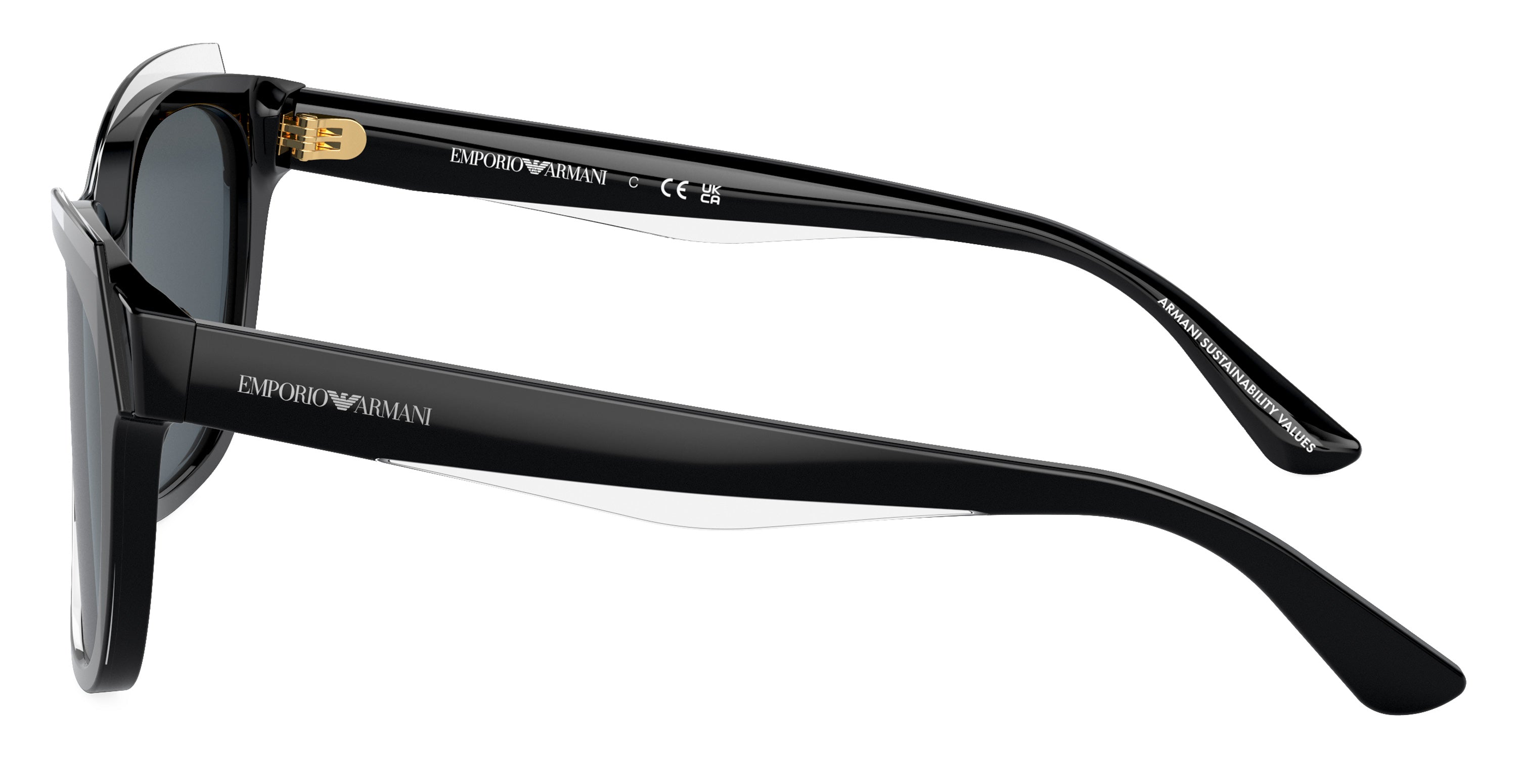 EMPORIO ARMANI SUNGLASSES - EA4209 605187 54 - Shiny Black/Top Crystal