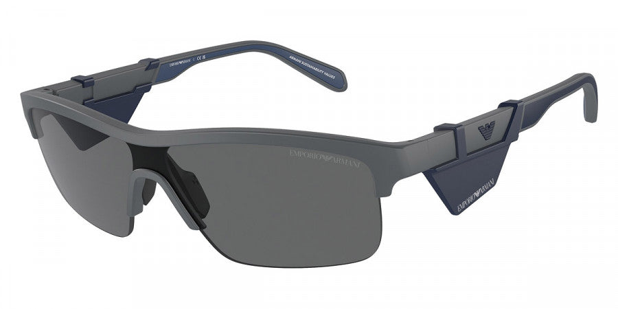 EMPORIO ARMANI SUNGLASSES - EA4218 610387 135 - Matte Dark Gray/Blue