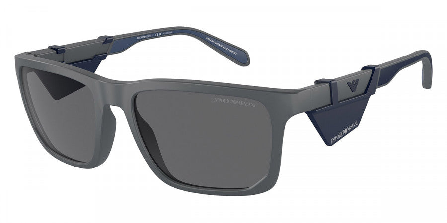 EMPORIO ARMANI SUNGLASSES - EA4219 610387 57 - Matte Dark Gray/Blue