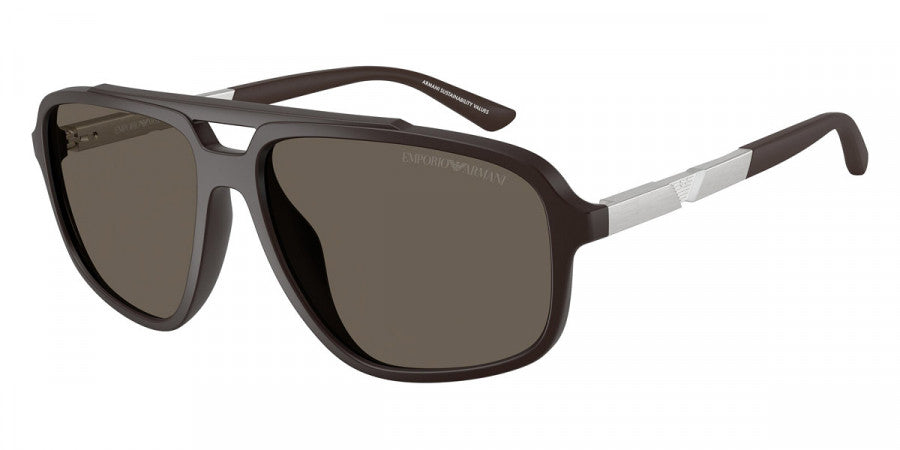 EMPORIO ARMANI SUNGLASSES - EA4236U 6186/3 59 - Dark Brown/Aluminium