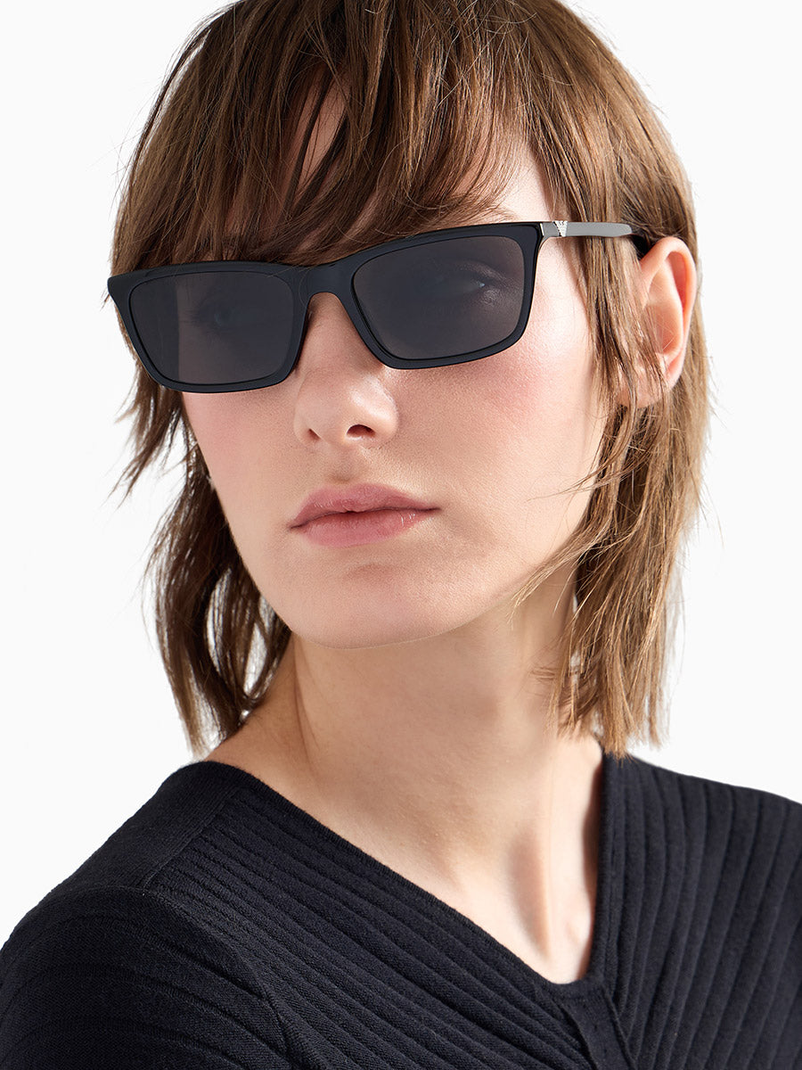 EMPORIO ARMANI SUNGLASSES - EA4239U 501787 55 - Shiny Black