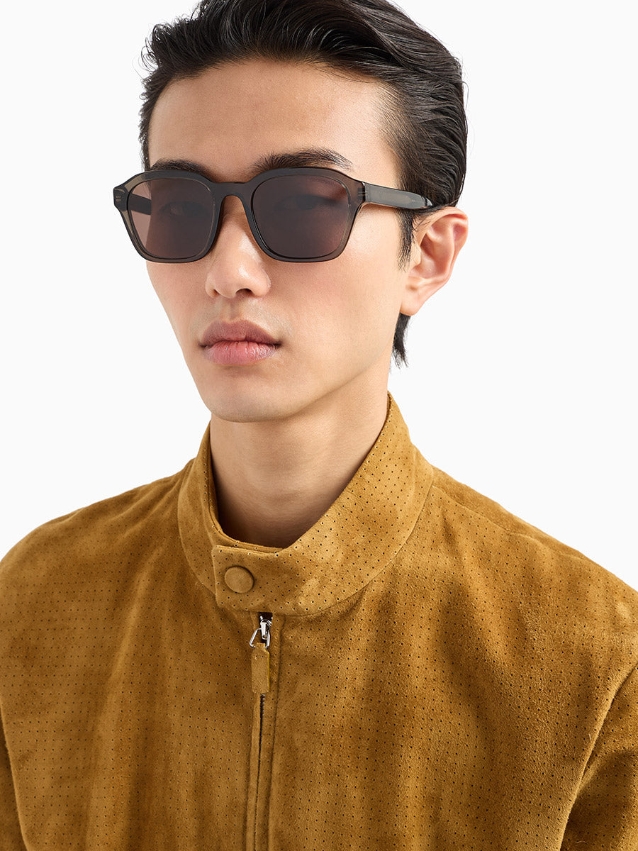 EMPORIO ARMANI SUNGLASSES - EA4245U 624973 54 - Shiny Transparent Gray