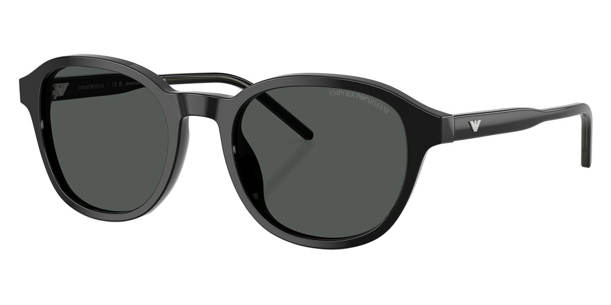 EMPORIO ARMANI SUNGLASSES - EA4247U 501787 51 - Shiny Black/Transparent Gray