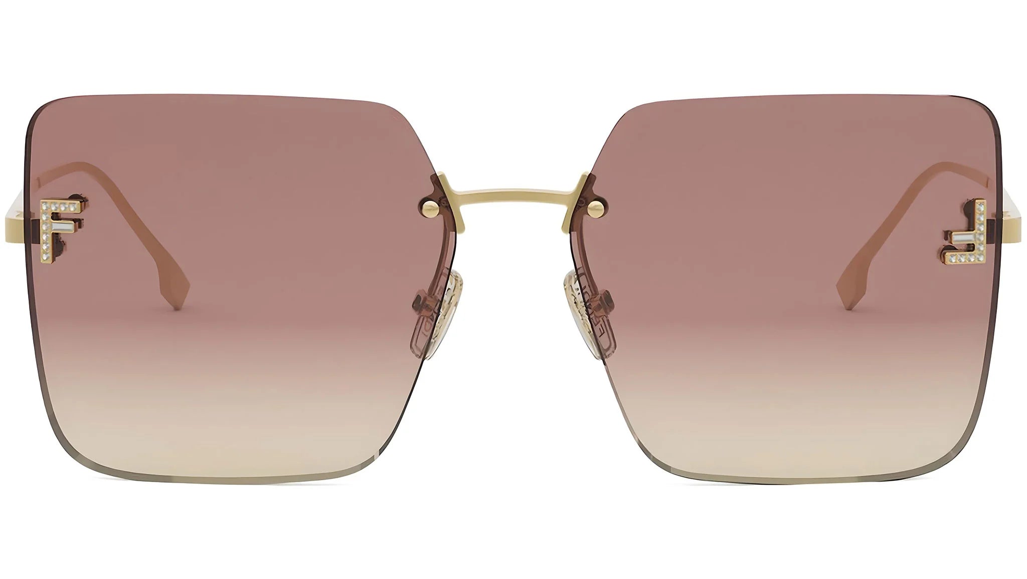 FENDI FIRST CRYSTAL SUNGLASSES - FE4082US 32T 59