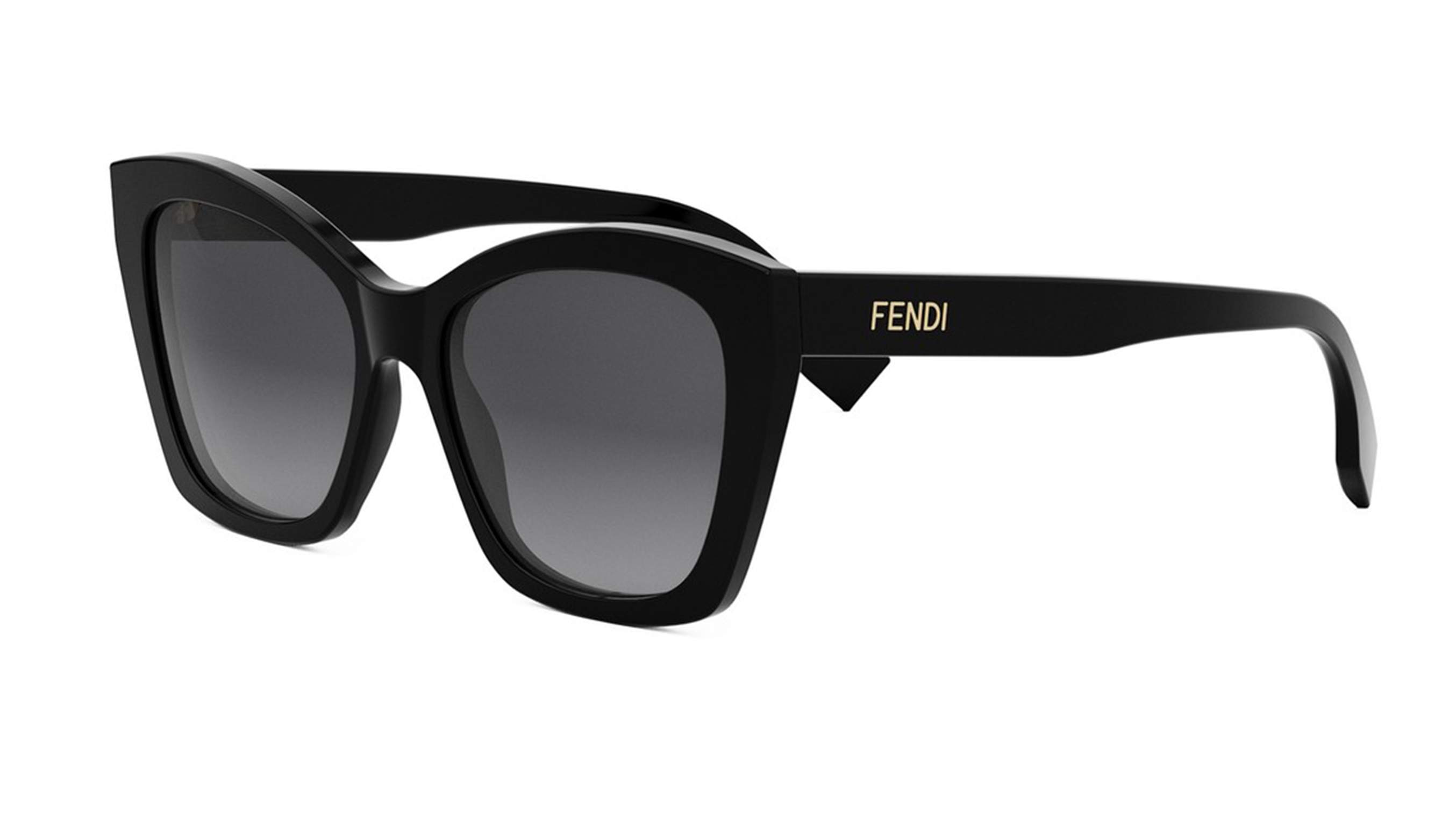 FENDI LETTERING SUNGLASSES - FE40151I 01B 55