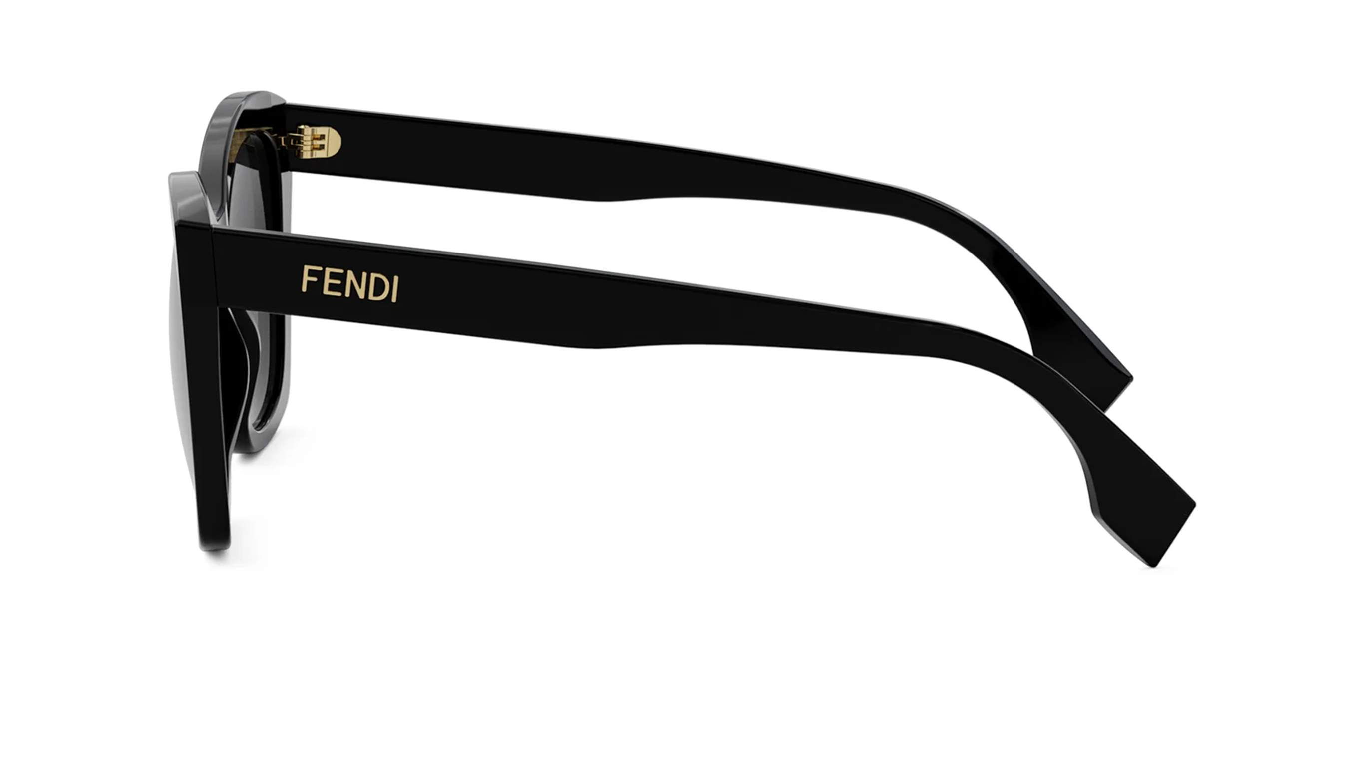 FENDI LETTERING SUNGLASSES - FE40151I 01B 55