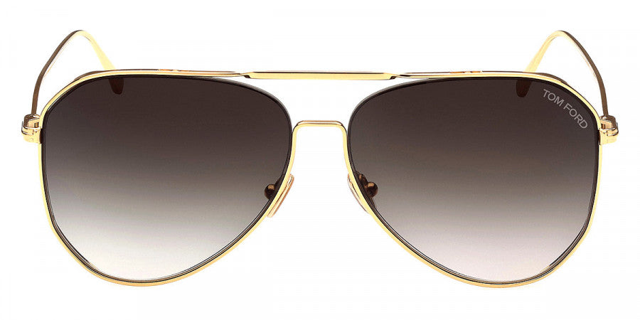 Tom Ford™ FT0853 Charles-02 30B 60 - Shiny TF Yellow Gold