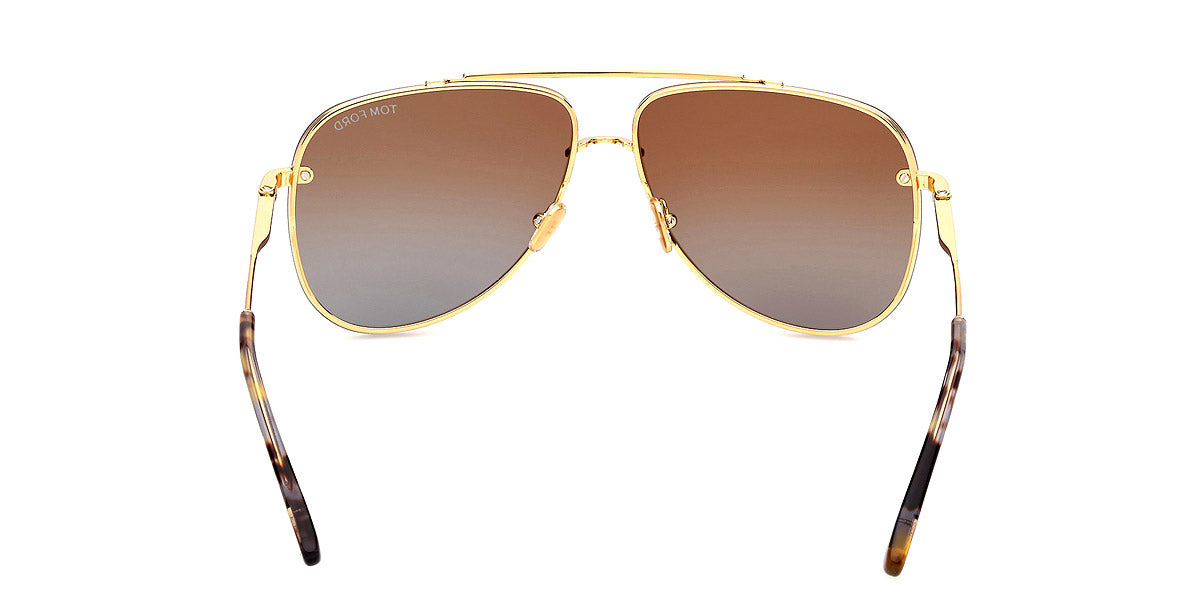 Tom Ford™ FT1071 Leon 30F 62 - Shiny Deep Gold