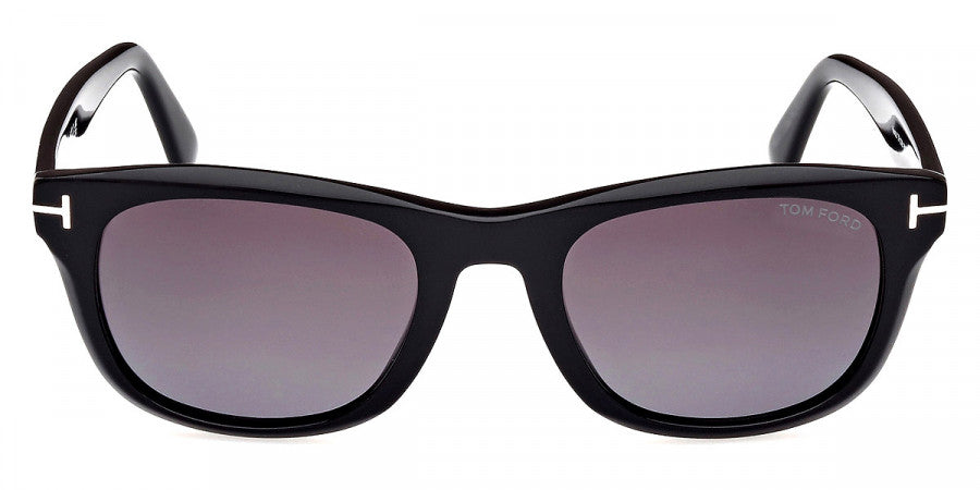 Tom Ford™ FT1076 Kendel 01B 54 - Shiny Black/Eco/T Logo