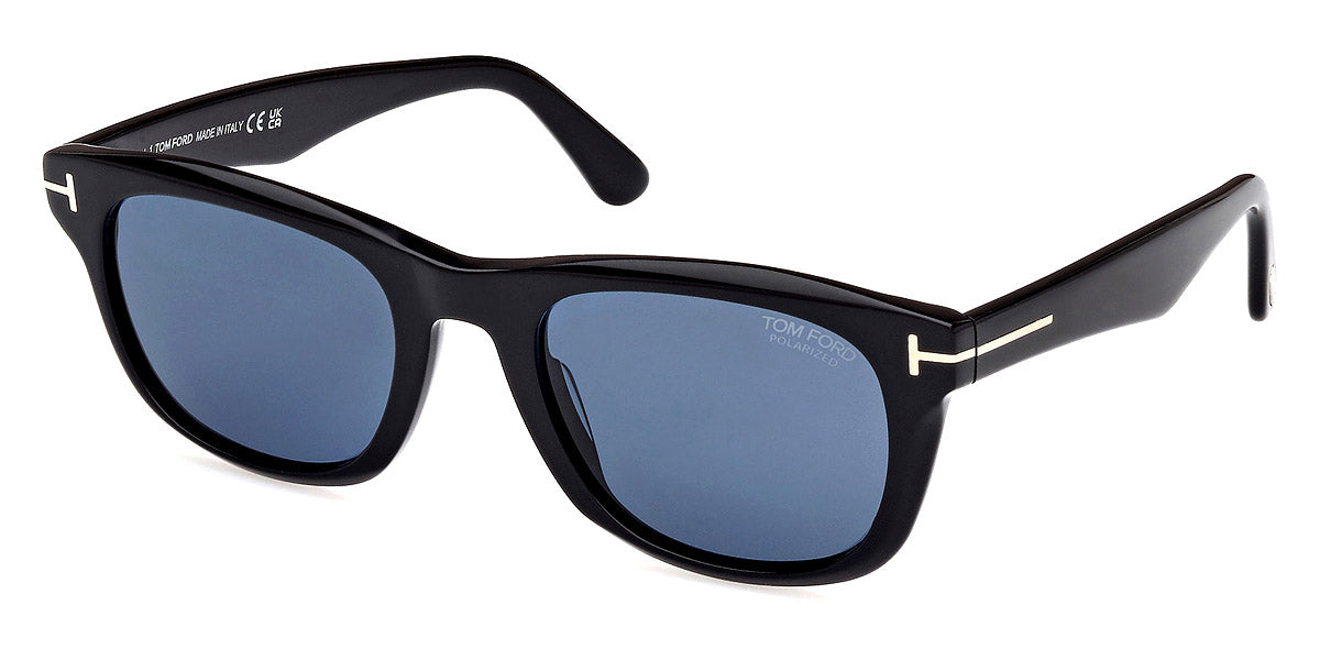 Tom Ford™ FT1076 Kendel 01M 54 - Shiny Black/Eco/T Logo