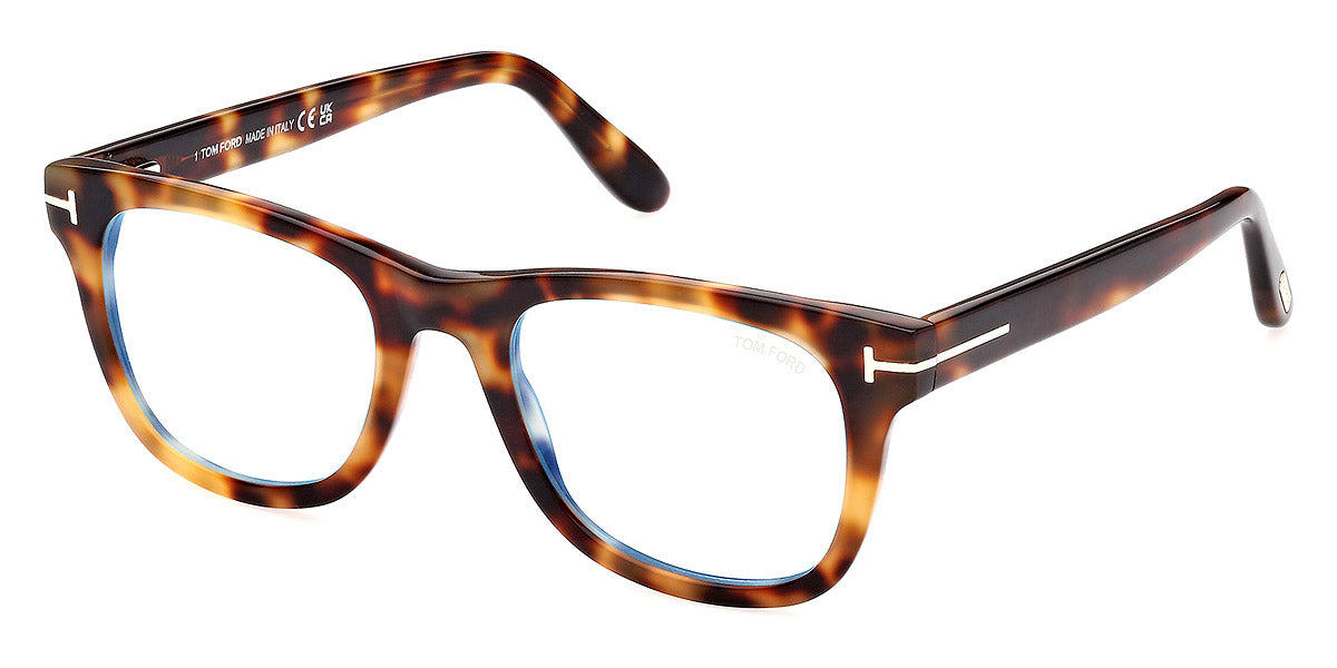 Tom Ford™ FT5820-B 053 50 - Shiny Blonde Havana/T Logo