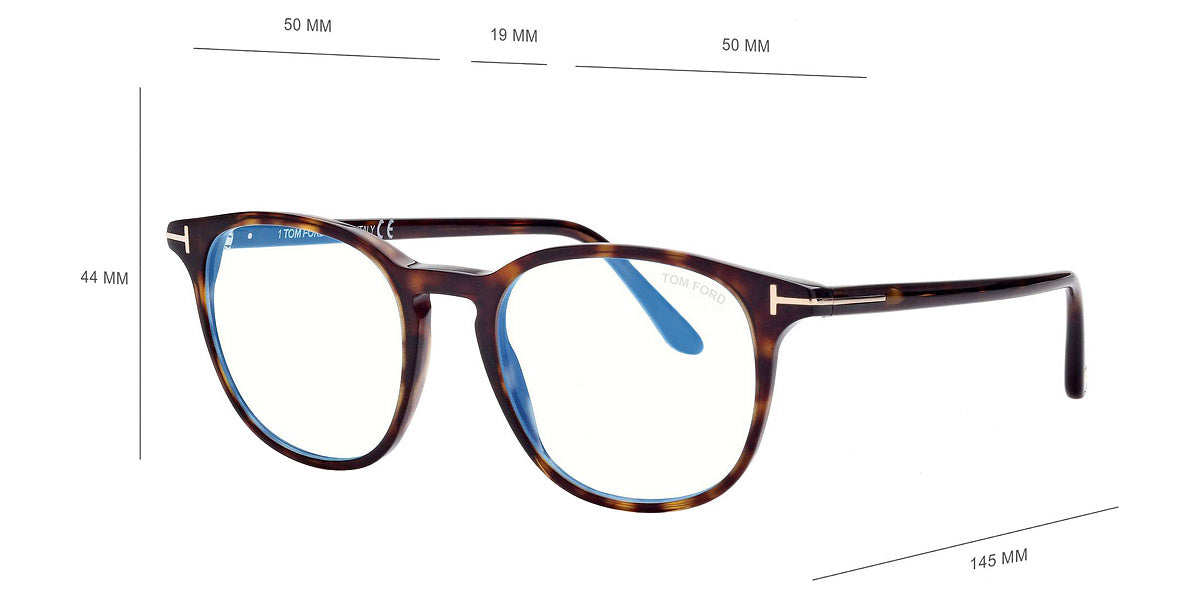 TOMFORD EYEGLASSES - FT5832 B052 50