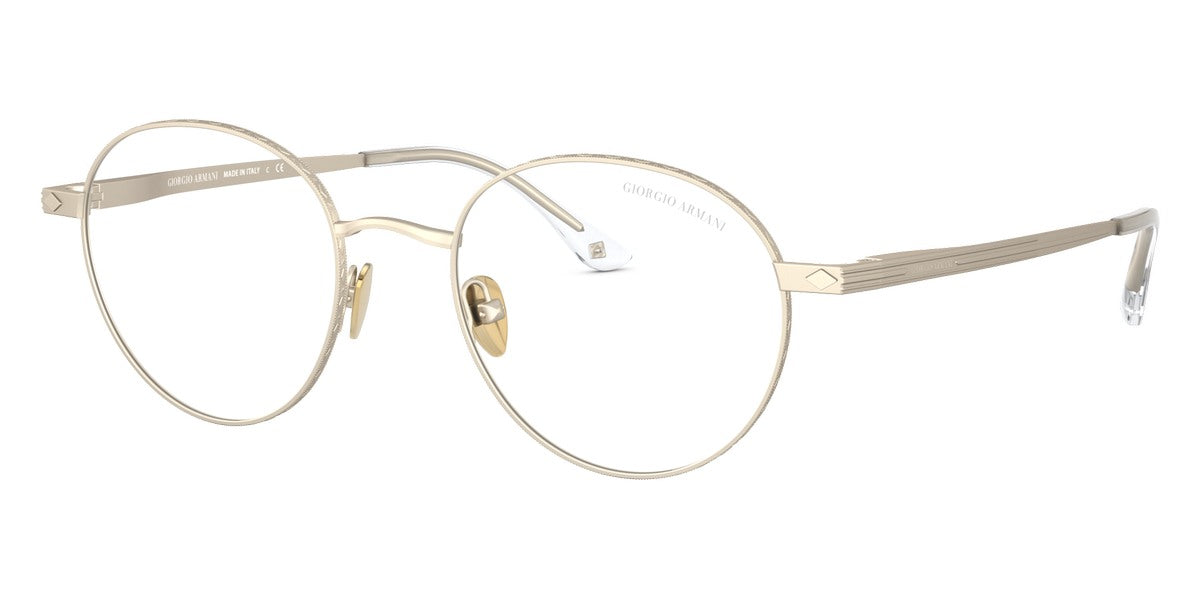 GIORGIO ARMANI EYEGLASSES - AR6107 30021W 51 - Matte Pale Gold
